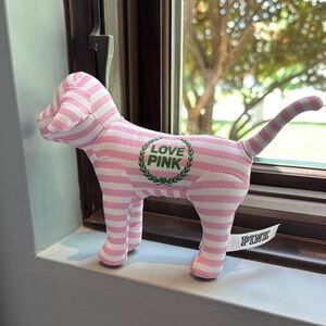 PINK Victoria's Secret Pink and White Striped Decor Accent